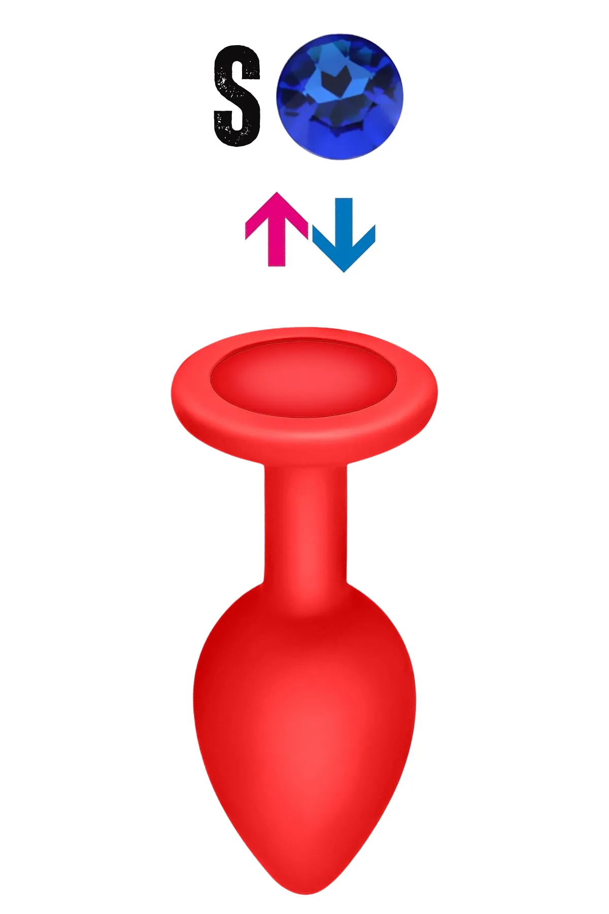 Çıkar-Tak Parlak Mavi Yuvarlak Mücevher Ta...