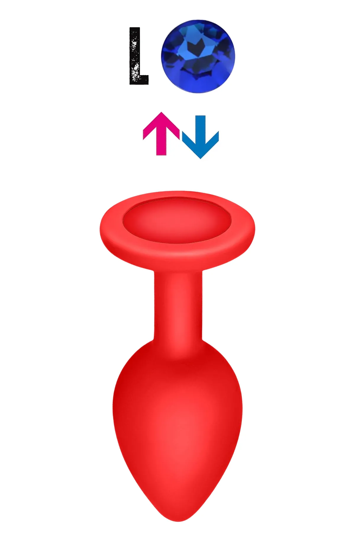 Çıkar-Tak Parlak Mavi Yuvarlak Mücevher Ta...