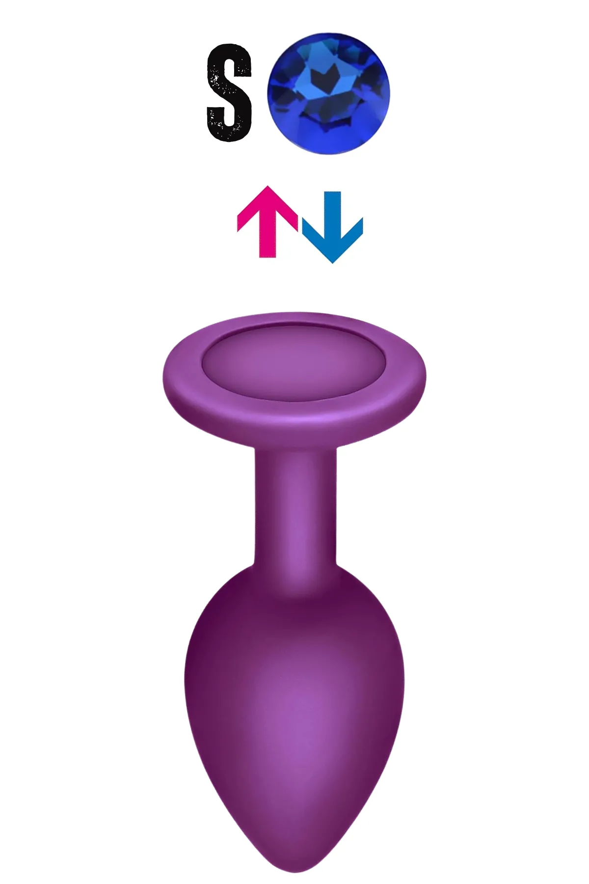 Çıkar-Tak Parlak Mavi Yuvarlak Mücevher Ta...