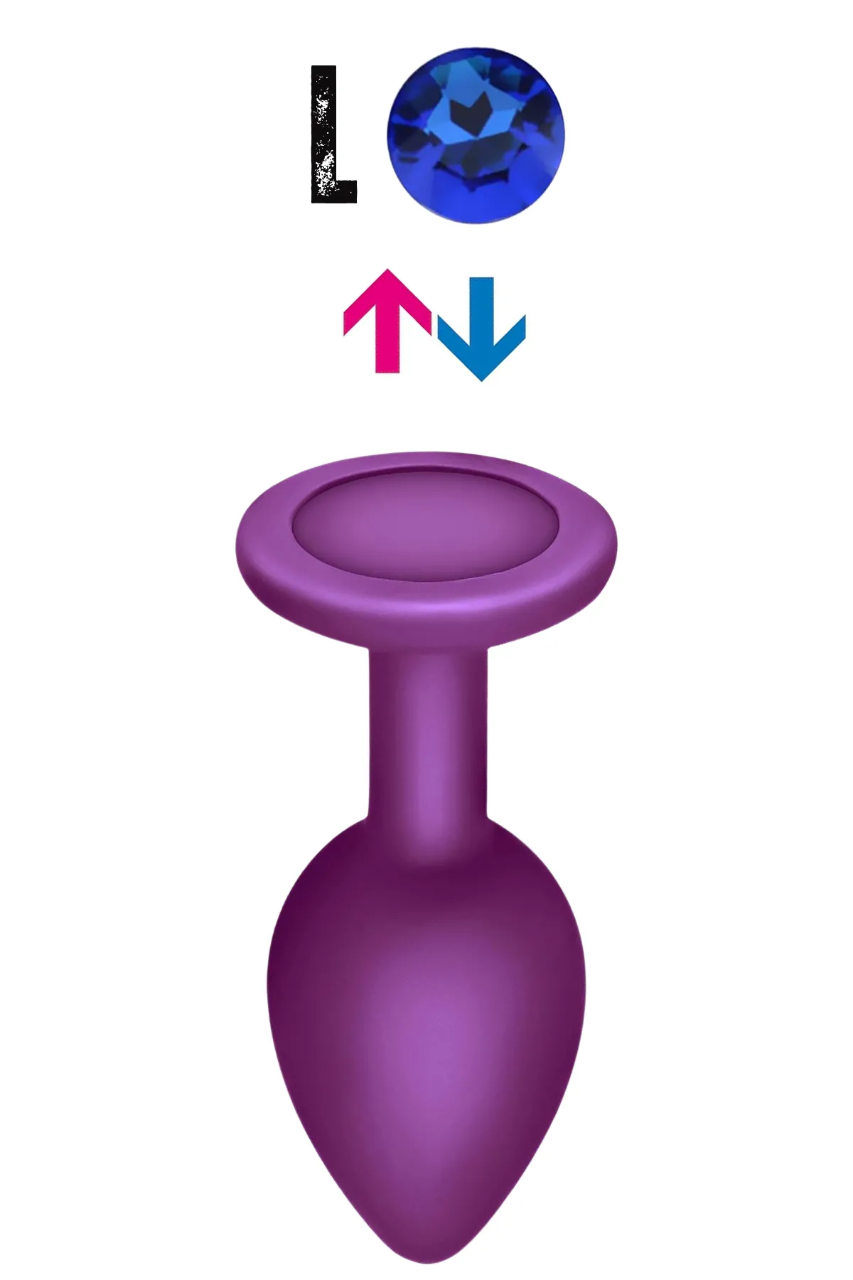 Çıkar-Tak Parlak Mavi Yuvarlak Mücevher Ta...