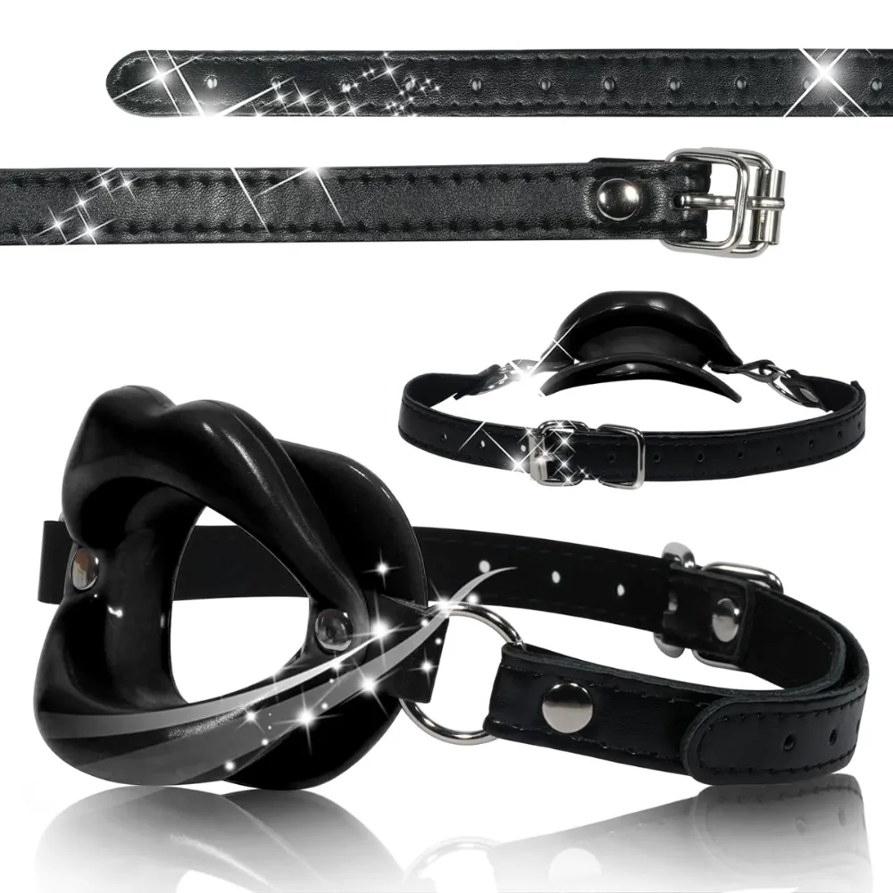 Deri Kemerli Siyah Yumuşak Silikon Dudak E...