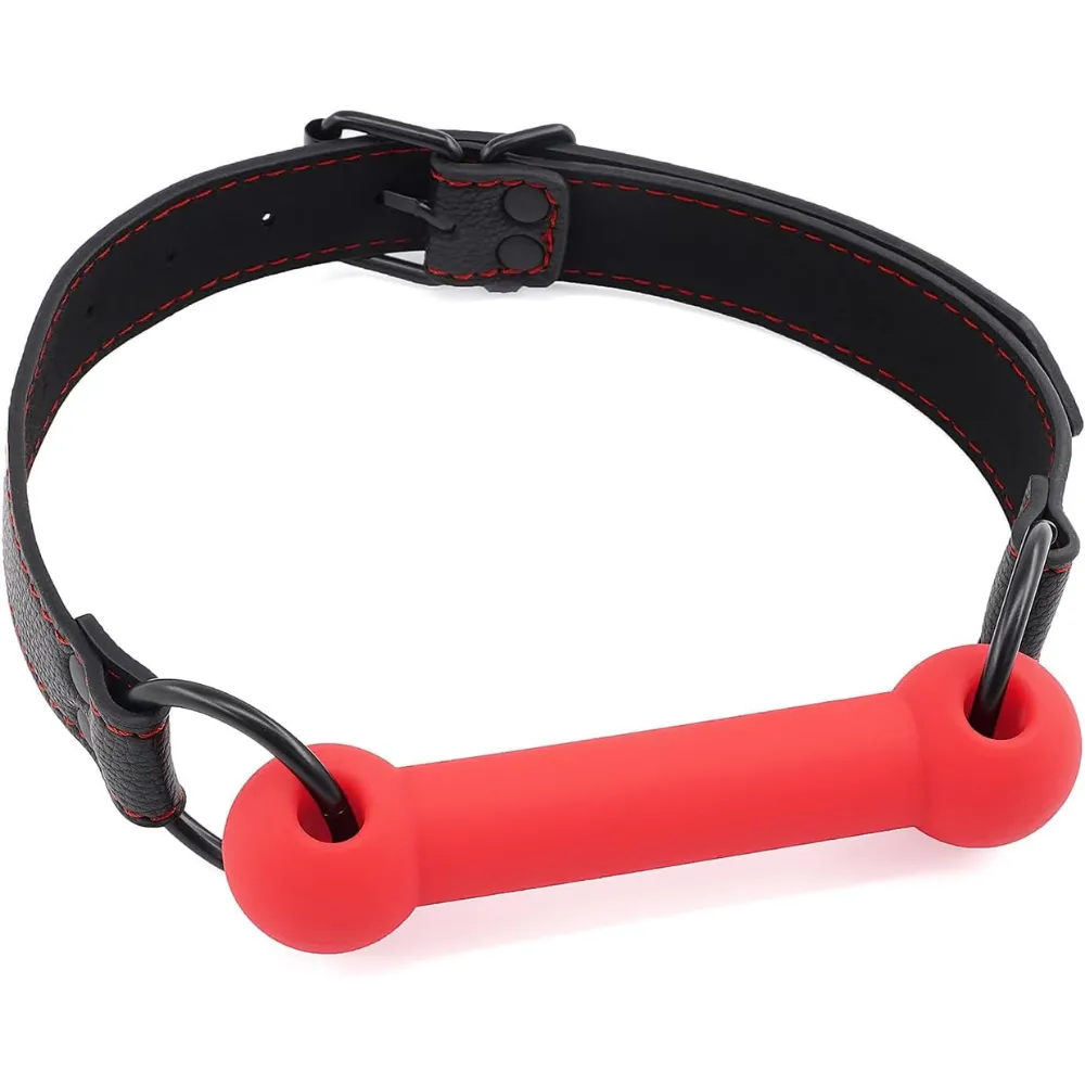 Deri Kemerli Yumuşak Silikon Kırmızı Isırm...