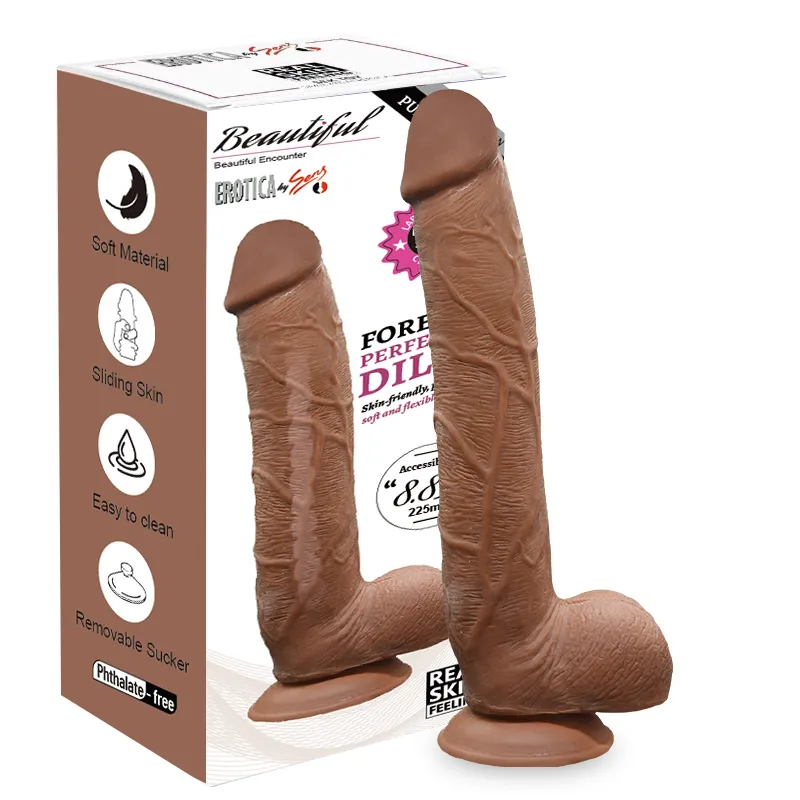 Foreskin Perfection Dildo 28 CM - Çift Kat...