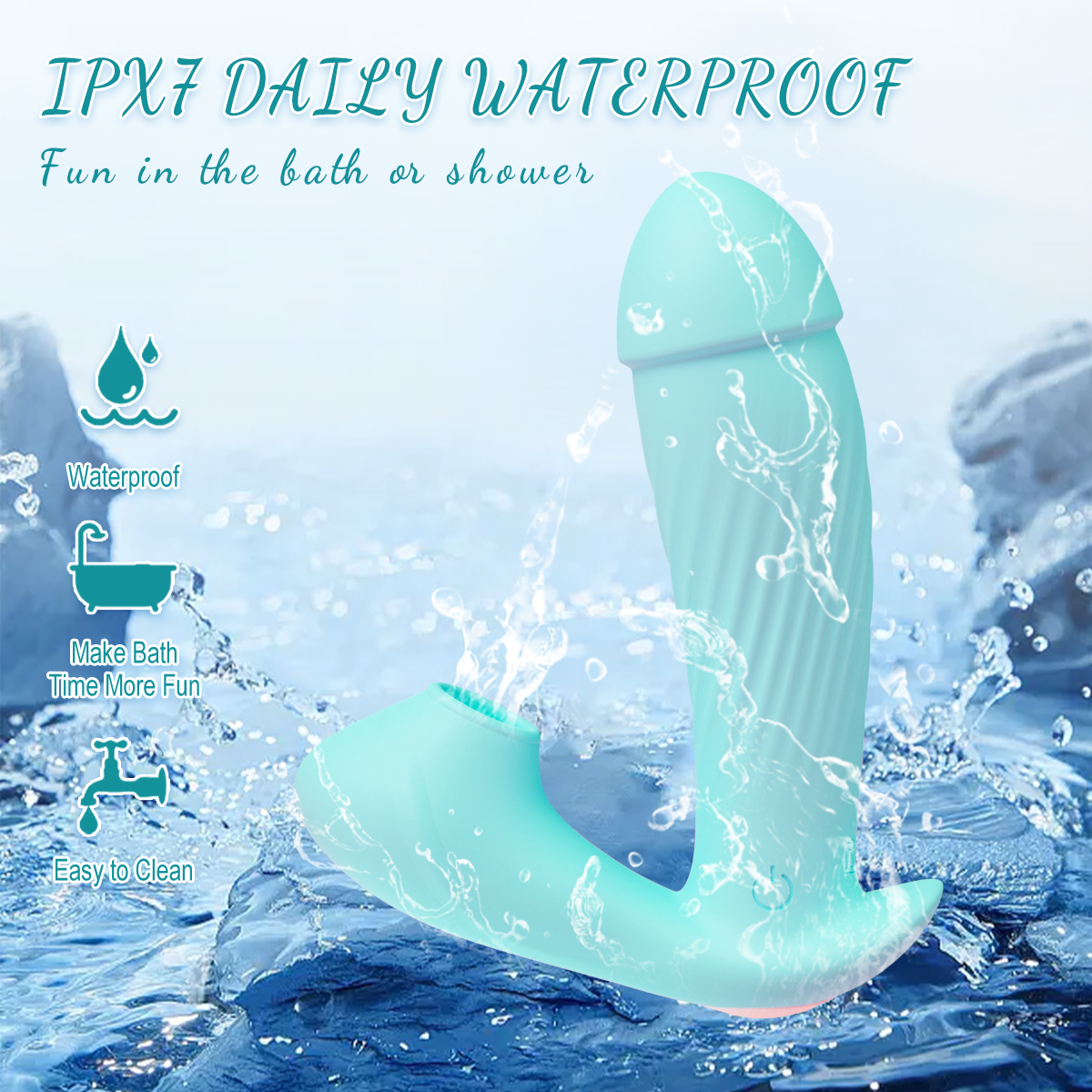 M7 Şarjlı Telefon Kontrollü Isıtmalı G-Spot Klitoris Emiş Uyarıcı Yapay Penis Giyilebilen Vibratör