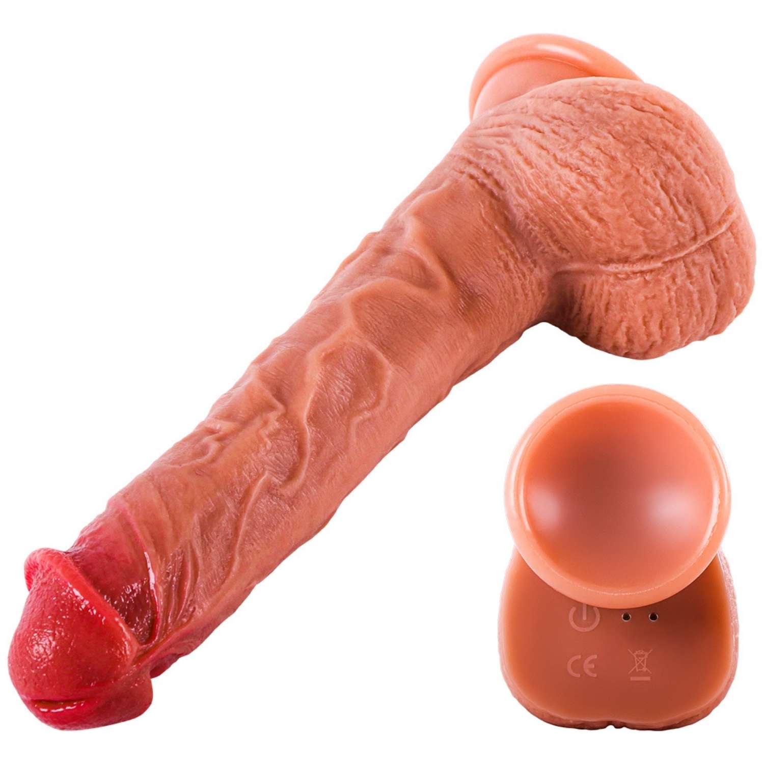 Oscar - Ultra Yumuşak Dokulu Realistik Dildo Çift Katmanlı Silikon Gerçekçi Yapay Penis 23 CM