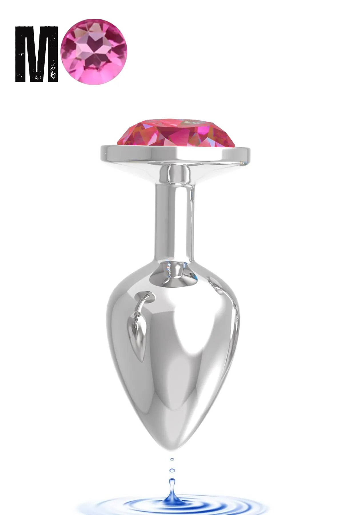 Paslanmaz Çelik Açık Pembe Yuvarlak Mücevh...