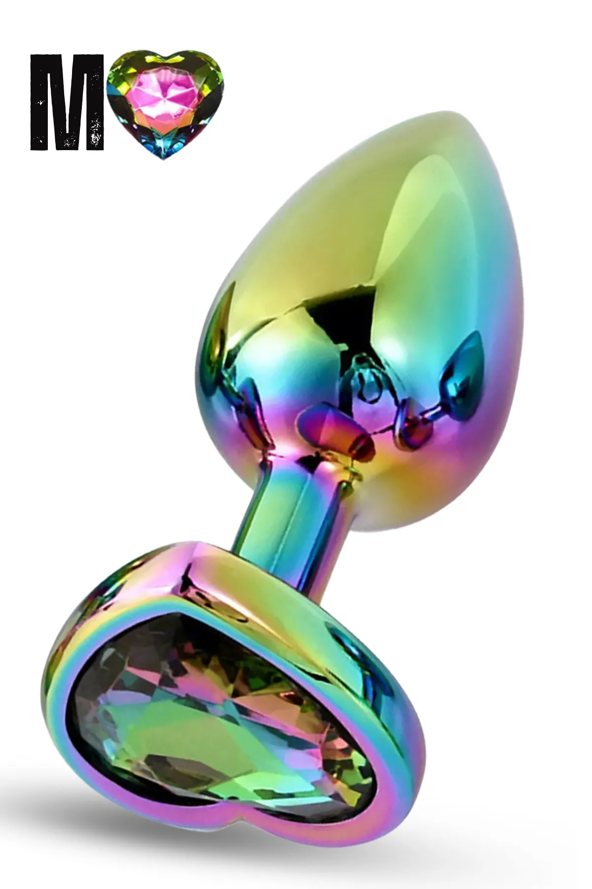 Paslanmaz Çelik Çok Renkli Kalpli Mücevher...