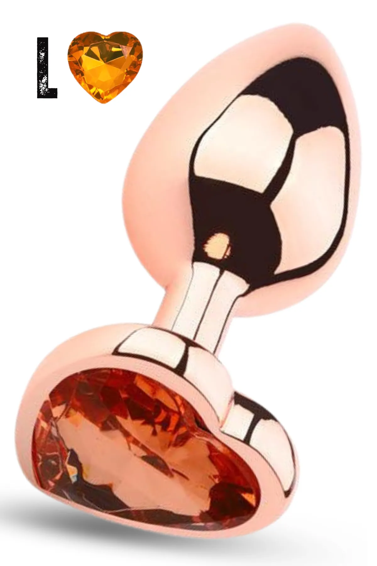 Paslanmaz Çelik Rose Gold Kalpli Mücevher ...