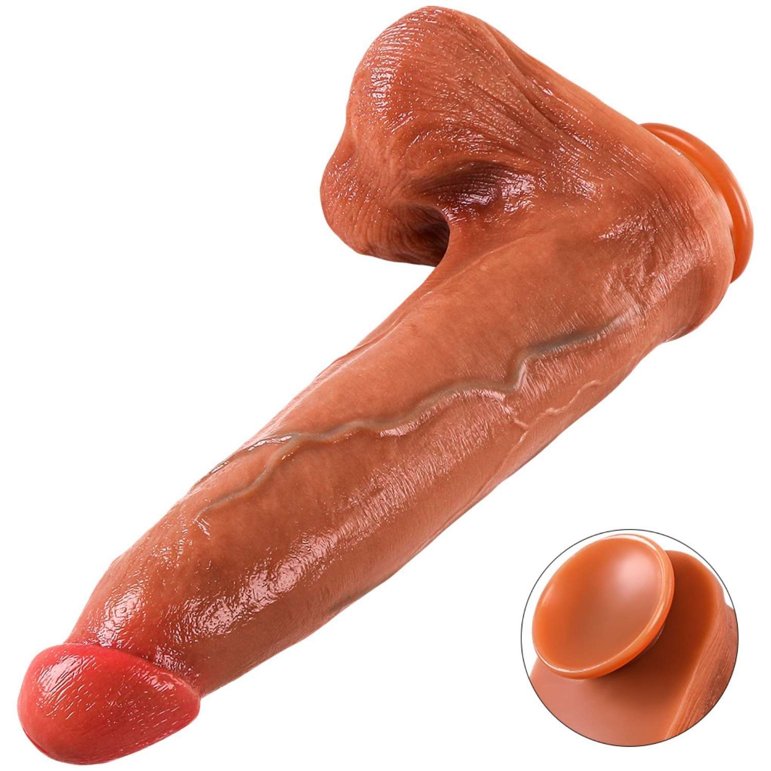 Paul - Ultra Yumuşak Dokulu Realistik Dildo Çift Katmanlı Silikon Gerçekçi Yapay Penis 32 CM