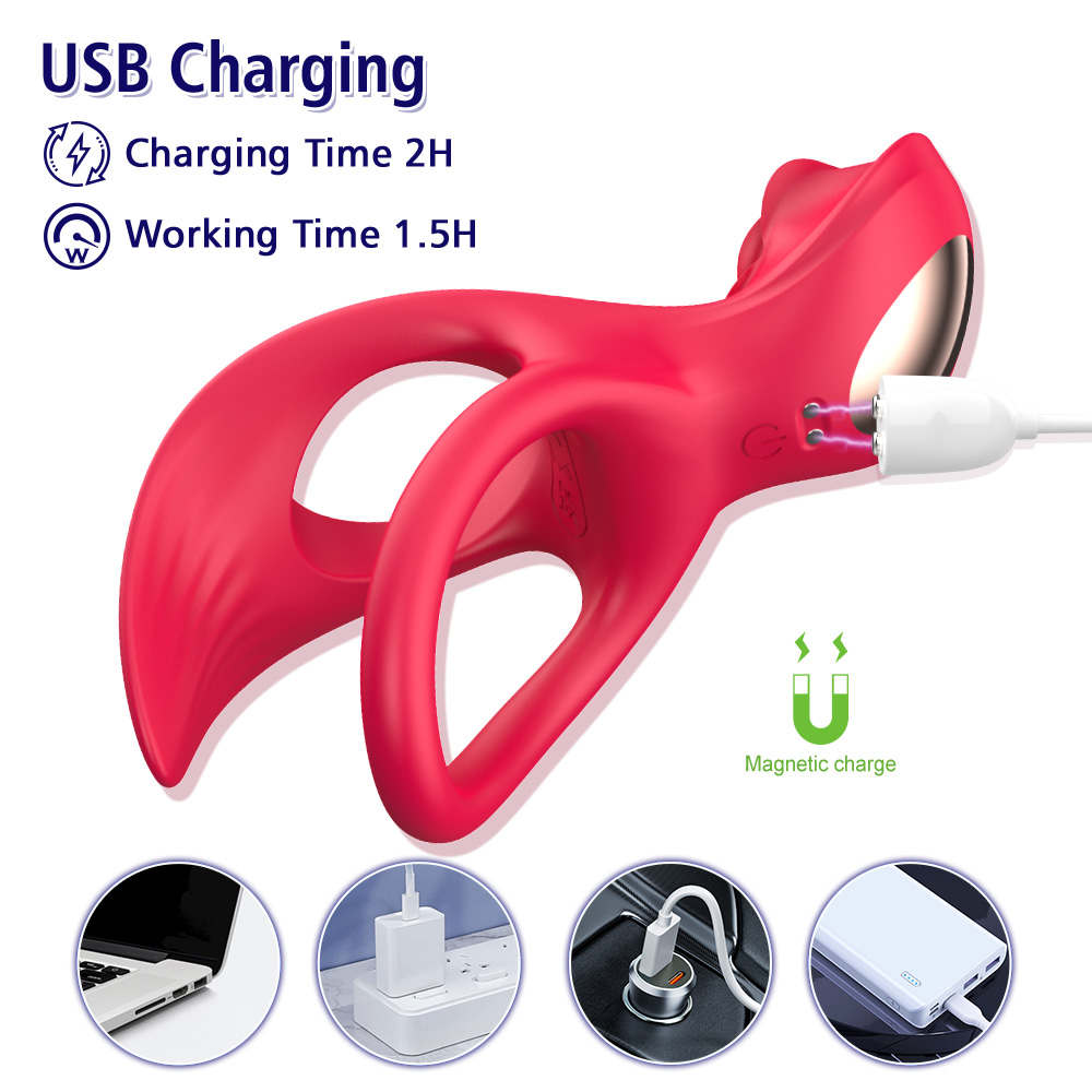 Nolan Şarjlı Uzaktan Kumandalı Klitoris Uyarıcı Vibratör Testis ve Penis Halkası