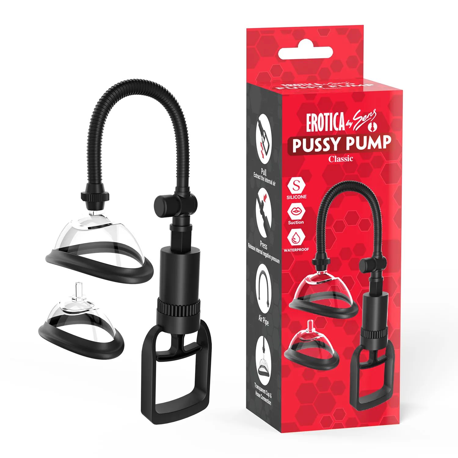 Pussy Pump Classic - Değiştirilebilir 5 Ba...