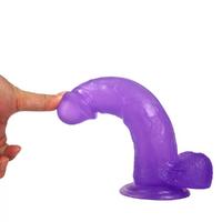 20 CM Jel Dokulu Yumuşak Dildo Penis - Jelly Studs Crystal Dildo Large