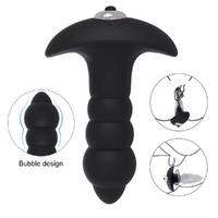 BUBBLE Güçlü Elektro Şok Titreşimli Anal Vibratör Plug