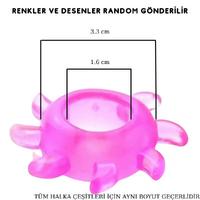 Esnek Yapıda Desenli Silikon Penis Halkası Seti 3'lü Cock Ring
