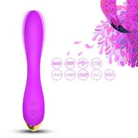 FLAMINGO Şarjlı Esnek G Spot Uyarıcı Çok Açılı Vibratör - Mor