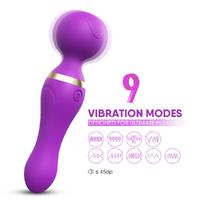 FREEZA 360° Açılı Magic Wand Massager Çok Sessiz Masaj Aleti - Mor