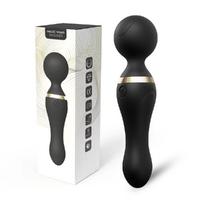 FREEZA 360° Açılı Magic Wand Massager Çok Sessiz Masaj Aleti - Siyah