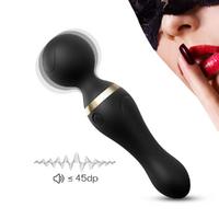 FREEZA 360° Açılı Magic Wand Massager Çok Sessiz Masaj Aleti - Siyah
