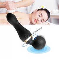 FREEZA 360° Açılı Magic Wand Massager Çok Sessiz Masaj Aleti - Siyah