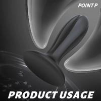 GENE Güçlü Vantuzlu Dong Silikon Anal Plug 
