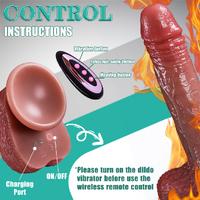 Master Perfection Dildo Louis - Isıtmalı İleri Geri Hareketli ve Rotasyonlu Gerçekçi Damarlı Yapay Penis Vibrator