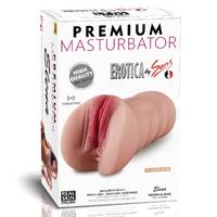 Premium Masturbator Elena - Realistik Dokulu Ten Rengi Anal Vajinal 2 in 1 Titreşimli Suni Vajina