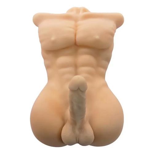 Premium Torso Masturbator Liam - Mega Boy Anal Girişli Yapay Penisli Erkek Realistik Yarım Vücut Manken