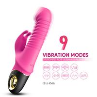 ZING İleri Geri ve Rotasyon Hareketli Su Geçirmez Rabbit Vibratör