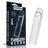 2.5 CM Uzatmalı Şeffaf Penis Kılıfı - Flawless Clear Penis Sleeve
