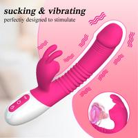 A2 - Şarjlı Akıllı Isıtmalı Güçlü Titreşimli G-Spot ve Klitoris Emiş Uyarıcı Yapay Penis Rabbit Vibratör