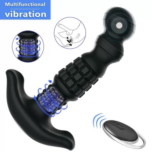 ABAKE Kablosuz Kumandalı 360° Dönebilen Rotasyonlu Titreşimli Prostat Uyarıcı Anal Vibratör