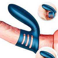 Boss Ring - Şarjlı Su Geçirmez Güçlü Titreşimli Klitoris Uyarıcı Vibrator Penis Yüzüğü