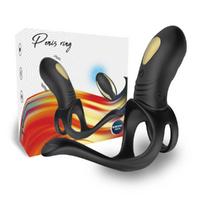CADEN Şarjlı Perine ve Klitoris Uyarıcı Titreşimli Testis ve Penis Halkası