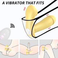 Cute M7 - Şarjlı Uzaktan Kumandalı Akıllı Isıtmalı G-Spot ve Klitoris Emiş Uyarıcı Yapay Penis Giyilebilir Vibratör