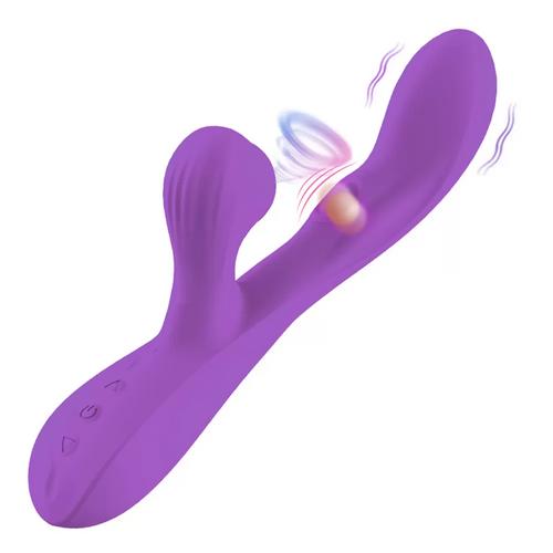 EDAN G-Spot Uyarıcı A-Spot Flapping ve Klitoris Emiş Güçlü 3 in 1 Vibratör - Mor