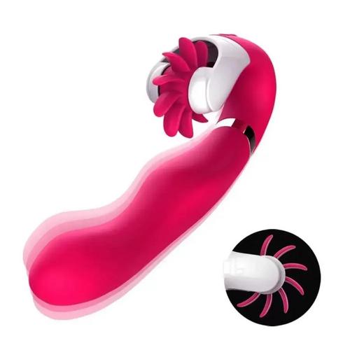 FLIRT Dönebilen Dil Klitoris Uyarıcı ve G-Spot Uyarıcı 2 in 1 Vibratör