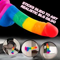 Pride Special Edition Dildo 20 CM - Gökkuşağı Renkli Silikon Ultra Realistik Yapay Penis Vibrator
