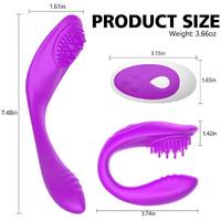 ROSY Kablosuz Kumandalı Şarjlı Klitoris ve G-Spot Uyarıcı Bükülebilir 2 in 1 Vibratör - Pembe