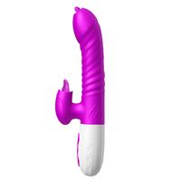 V10 - Şarjlı Akıllı Isıtmalı İleri Geri ve Dil Hareketli G-Spot ve Klitoris Uyarıcı 2 in 1 Yapay Penis Rabbit Vibratör