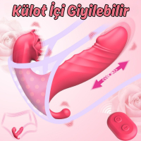 Darla APP RCT - Şarjlı Kumanda Ve Telefon Kontrollü İleri Geri Hareketli Anal Vajina Klitoris Uyarıcı 3 in 1 Giyilebilir Vibratör