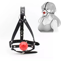 Head Bondage Gag Mouth Ball Kafa Çene Bağlama Tasması Nefes Alabilir Deri Kemerli Fetiş Ağız Topu Head Bondage Gag Mouth Ball Kafa Çene Bağlama Tasması Nefes Alabilir Deri Kemerli Fetiş Ağız Topu